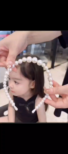 AIDA. Pearl Hair Band Luxury headband Korean Style Sweet Princess Cekak Rambut Besi Manik Mutiara珍珠发箍韩风甜美公主气质温柔可爱女童发饰头饰