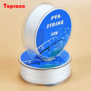 Topranc 1Pcs 50M Carp Fishing PVA String Water Soluble Line Bags Lure Braided PVA String for Carp Fishing Boilie