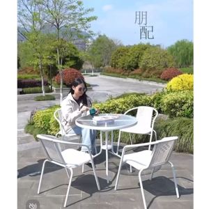 AI Home💕(จัดส่ง24h)ชุดโต๊ะแต่งสวน โต๊ะกาแฟ รับแขกในสวน ทนทาน แข็งแรง ชุดโต๊ะสนาม