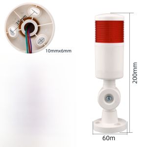 Đèn LED cảnh báo IVEGEM nhiều lớp ba màu dạng tháp cảnh báo bằng âm thanh và hình ảnh 24V/220V