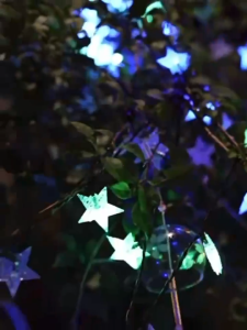 16.5/31FT 20/50 LED Solar Star Light String 8 Modes Of Flashing Xmas Lights For Indoor Outdoor Wedding Party Christmas Tree Garden Decorations Warm White Fairy LED light