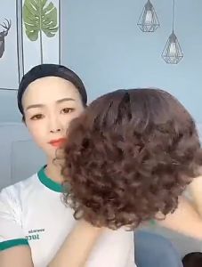 [TẶNG LƯỚI ] Tóc giả nữ xoăn trung niên cả đầu cao cấp - TG48