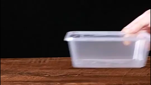 50PCS Disposable Microwavable Plastic Food Container (Rectangle & Round) Sauce Cups With Hinged Lid