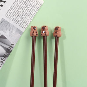 WHPHous 10PCS Cartoon Cute Capybara Pencil Cap Silicone Pen Topper Covers For Kids Cute Pencil Extender Stationery School Supplies