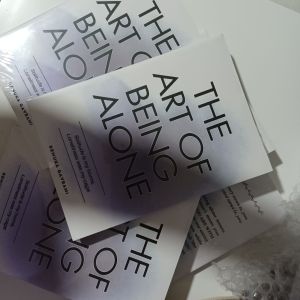 THE ART OF BEING ALONE - paperback book with gift Magnetic Bookmark