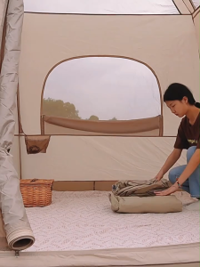 Tongbicheng COD Inflatable air mattress automatic tent outdoor camping sleeping pad portable double-person home thick lazy bed