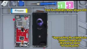 Super AMOLED For Huawei Mate 40 Pro NOH-NX9 LCD Display Touch Screen Digitizer Assembly Mate40 Pro AN00 AN01 LCD Replacement
