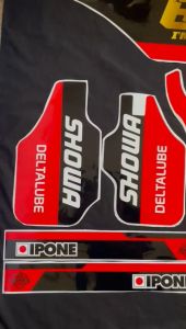 Decal Honda CRF 150L MOTIF ELEGAN MERAH HITAM D-I2-379 I2-776