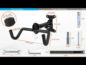 Expandable Bike Rack / Bicycle Wall Mount Rack Hooks / Adjustable Bike Wall Hanger / Rak Penyangkut Dinding Basikal