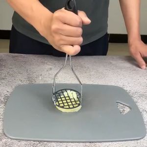 Stainless Steel Potato Masher with Non-Slip Handle Manual Mashed Potato Crusher