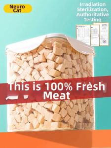 hipidog | Teeth Grinding & Weight Gain Nutritious Cat Treats Dried Chicken Breast