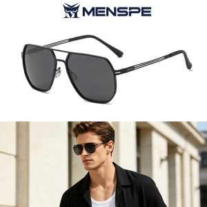 MENSPE Men’s Polarized Sunglasses Double Beam Sunglasses Retro Driving Sunglasses UV400 Clean Vision Sunglasses Cycling Riding Running Glasses for Men