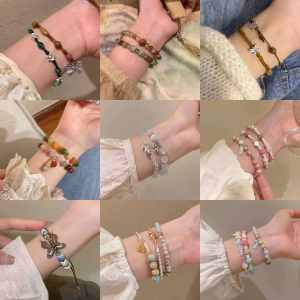 New Chinese Style Retro Beaded Bracelet for Women Unique Design Sensation High End Bestie Bracelet 2024 New Hand Jewelry