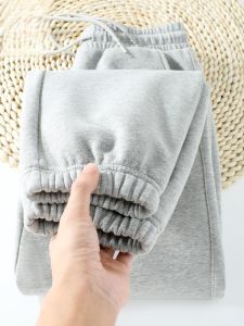 กางเกงขายาวทรงหลวมสไตล์สปอร์ตสีเทาสำหรับผู้หญิง กางเกงขายาวทรงหลวมสบาย ๆ ฤดูใบไม้ผลิและฤดูใบไม้ร่วง กางเกงขายาวลำลองสุดเท่จาก Jeanswest