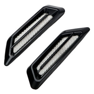 1 Cặp Miếng Dán Trang Trí Ô Tô Hình Lưới Máu Cá Mập Nắp Ca-pô Lưới Thông Gió Giả Phụ Kiện Ô Tô
