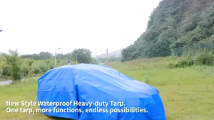 Blue Sack Sakolin waterproof trapal waterproof makapal trapal lona rain car cover