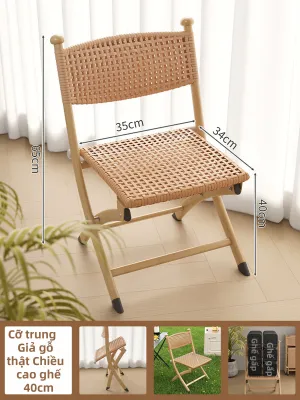 ZANMI | Ghế Mây Gấp Đỡ Cho Người Cao Tuổi