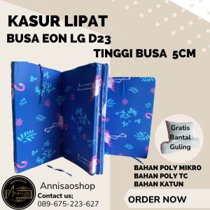 Kasur lipat/kasur lantai busa inoac eon lg d23 tinggi 5cm gratis bantal guling isi
