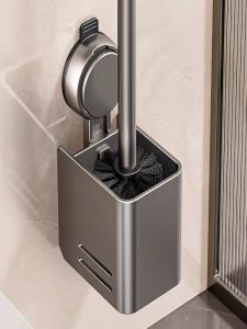 Bàn Chải Vệ Sinh Toilet Treo Tường Có Hút Dính