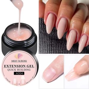 8ml Nude Pink Clear Milky White UV Builder Nail Gel Nail Extension Gel Construstion Hard Gel Builder Nail Strengthener Manicure