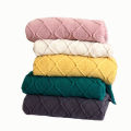 Nordic INS Pure Color Popular Homestay Casual Blanket Bed Tail Towel Tassel Blanket Decorative Sample Room Hotel Soft Blanket. 