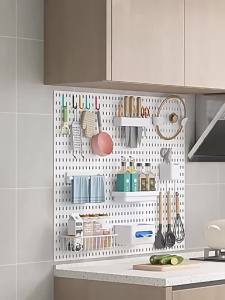 New Pegboard Organizer Wall Mounted Storage Rack Shelf Hanging Peg Board Accessories Home Decor Display