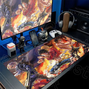 Bandai | Anime One Piece Rubber Extend Mousepad Stitch Edge for Gamer Office Computer 900x400mm Luffy Cool Non-slip Keyboard Deskmat Gift