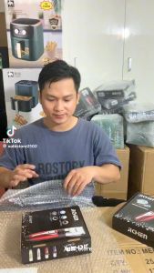 Tông Đơ Cắt Tóc Gia Đình Không Dây Jichen 0817 Pin Sạc Cao Cấp Sắc Bén Êm Ái