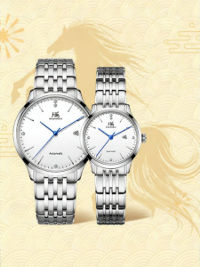 Shanghai | Couples Automatic Mechanical Watch With Date Diamond Pair