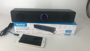 Computer Wired Bluetooth Speakers Audio Sound Bully Speaker Wired USB-Powered PC Sound-bar Speakers 3.5MM Audio Cable For Laptop/PC/TV/Gaming