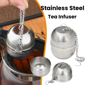 Ball Tea Infuser Stainless Steel  Extra Fine Mesh Tea Strainers for Loose Tea Metal Tea Strainer with Extended Chain Hook