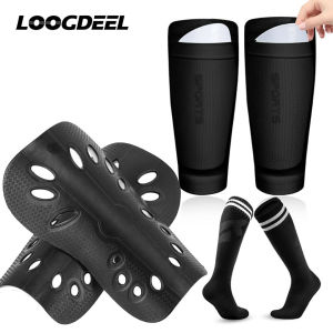 Loogdeel A Set Football Leg Protection Board Sock Soccer Shinguard Adult Child Sports Calf Sleeves Basketball Socks Leg Cover