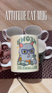 11oz/325ml Attitude cat mug Coffee Tea cup drinkware mug coffee mug ceramic mug Smart Kitchen Ph