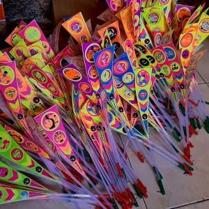 [100pcs] BAHAN MAINAN KITIRAN LAMPU TERBANG FULL SABLON