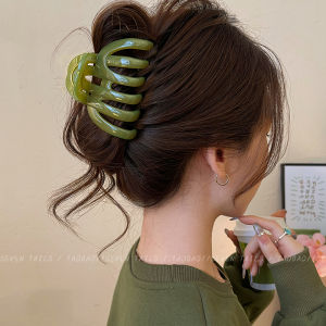 กิ๊บติดผมรูปสัตว์ฉลามขนาดใหญ่ สไตล์ญี่ปุ่นและเกาหลี กิ๊บติดผมทรงสี่เหลี่ยมกลวงสำหรับผู้หญิง สไตล์เรียบง่ายและหรูหรา