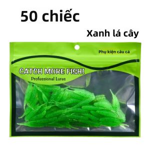 Bộ 50 3.6Cm Chìm-Loại Kim-Đuôi Bong Bóng Con Sâu Mồi Câu Cá Sống Động Như Thật Siêu Tự Nhiên Bơi Mạnh Mẽ Thu Hút Cho Đại Dương Sông Hồ