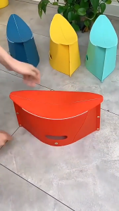 Card Folding Stool Outdoor Multifunctional Foldable Stool  Portable Plastic Stool for Outdoor Camping Fishing Travel - Heavy Duty & Lightweight
