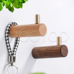 Beech Wood Hooks，Decorative Wooden Hooks for Wall Mount Bag HangersEntryway Hat Hooks for Hanging Towel Coat Cap Backpack