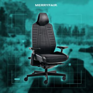 MERRYFAIR RONIN High Back WhiteFrame - Green_ Gaming Chair Ergonomic Chair Kerusi Pejabat Office Chair 人体工学椅