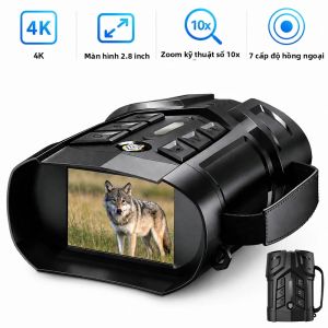 Kính Nhìn Đêm Ngoài Trời INSKAM Ống Nhòm Kỹ Thuật Số Zoom 10x Kính Hồng Ngoại 7 Cấp Độ Dùng Cho Săn Bắn Và Chèo Thuyền