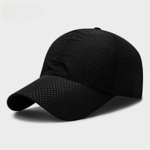 Quick Dry Breathable Fishing Cap Casual Baseball Hat Outdoor Sun Protection UV Sunguard Men Women Spring Summer Nylon Mesh Cap