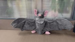 Hot 25cm Lovely Grey Bat Plush Toys Cute Soft Stuffed Home Room Decor Dolls For Kid Birthday Christmas Gift