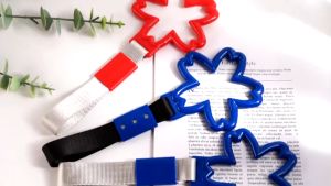Car Interior Handle Strap Sakura Star Car Anti-static Tape Decorative Warning Hanging Ring/Rear Bumper Car Hand Pull Ring