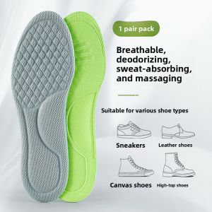 LINGMIAO | Ultra Thin Anti-Odor Absorbent Breathable Nanotechnology Antimicrobial Deodorizing Fragrant Sweat-Resistant Comfortable Insoles