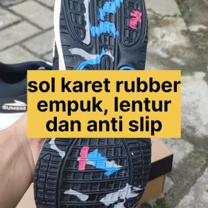 SNEAKERS GOMERS GREY HITAM PUTIH PRIA DAN WANITA COUPLE KERJA OLAHRAGA SANTAI RUNNING JOGGING