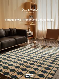 Mossy | Luxury Blue Modern Wool Carpet for Living Room