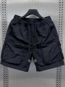 Mens Summer American Retro Casual Loose Workwear Five-Point Shorts Ultra-Thin Quick-Drying Youthful Straight-Cut Leisure Pants