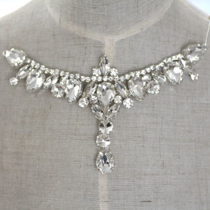 Phụ Kiện Trang Phục DIY Trang Trí Cổ Áo Đính Đá Trắng Tua Rua Hạt Mưa Cho Váy Và Khăn Choàng Phụ Kiện May Vá