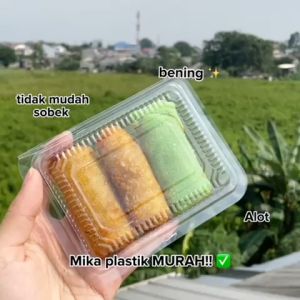 Mika Kue Basah n Nasi Plastik Bening Uk 3 / 4 / 5 / 6 / 7 Kemasan Jajanan Pasar Serba Guna Pack JSP