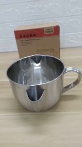 Marino Home หม้อกรองแยกนํ้ามัน สแตนเลสเกรดพรีเมียม 1000ml. ฝาปิดวัดอุุณหภูมิ No.Y1962